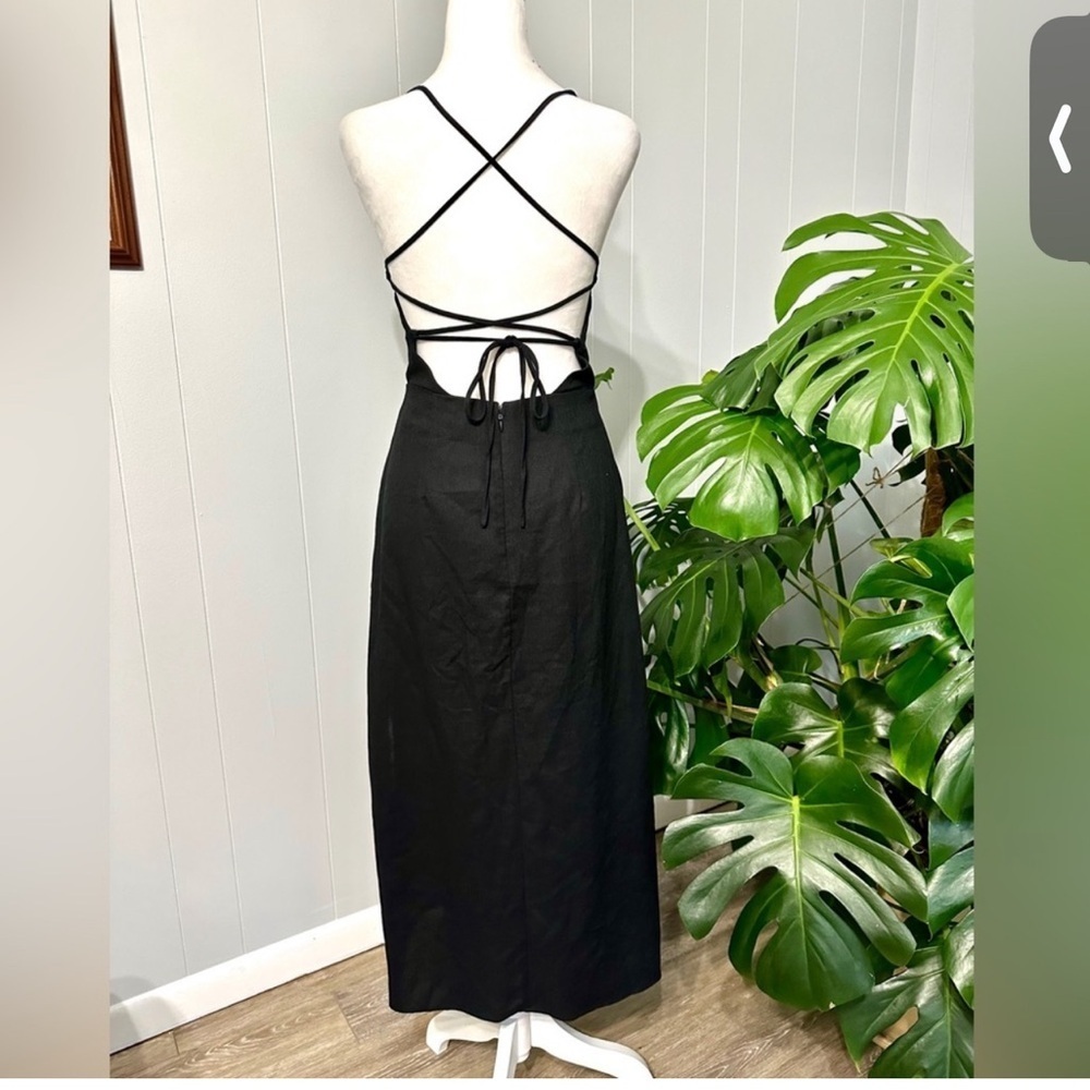 🛍️JUSTEAB Open back with string tie sexy dress excellent condition Size Small